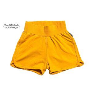 Maxomorra Sz 3-4Y Mustard Yellow Runner Shorts